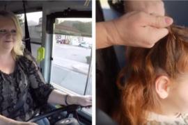 Почему водитель автобуса заплетает косы девочке