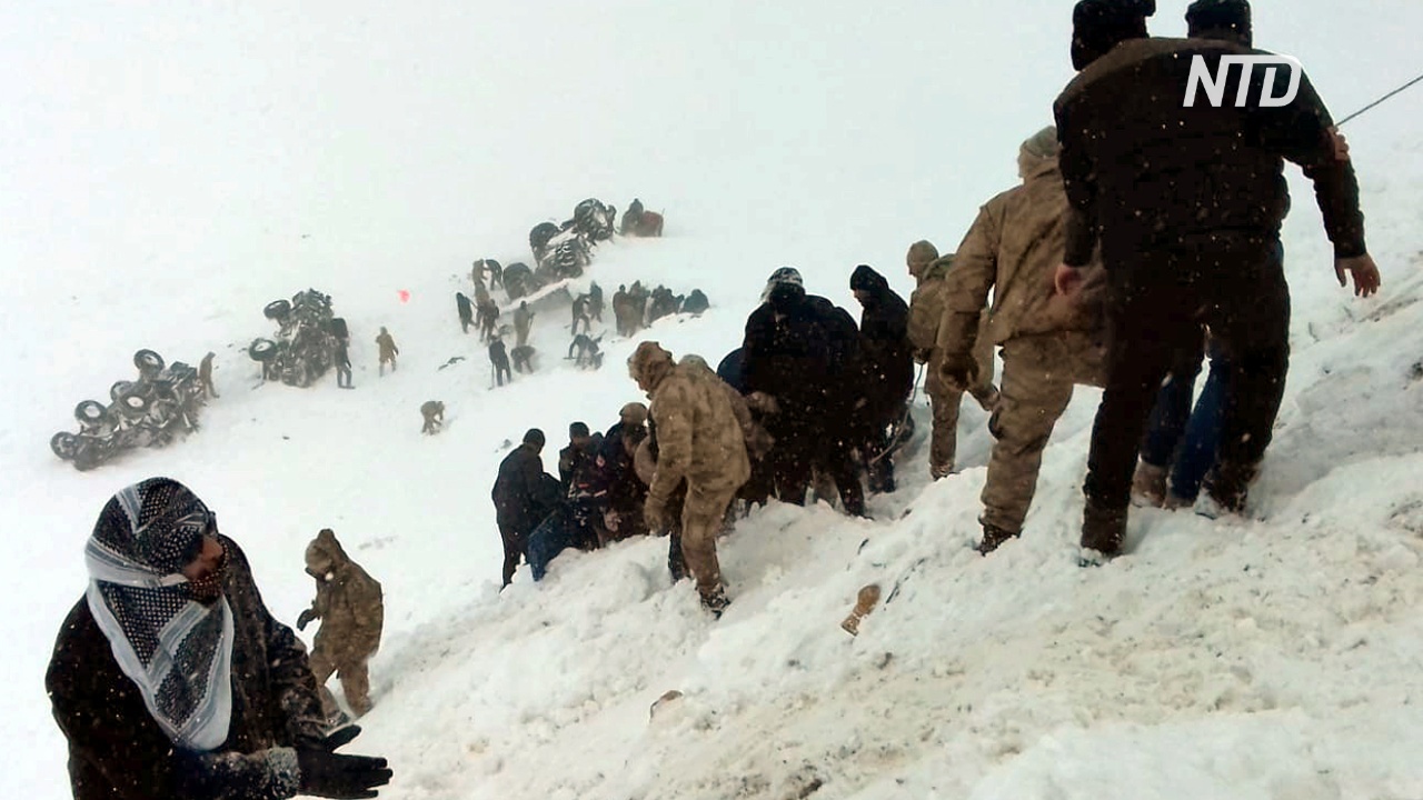 В Турции сошло две лавины: не менее 38 погибших