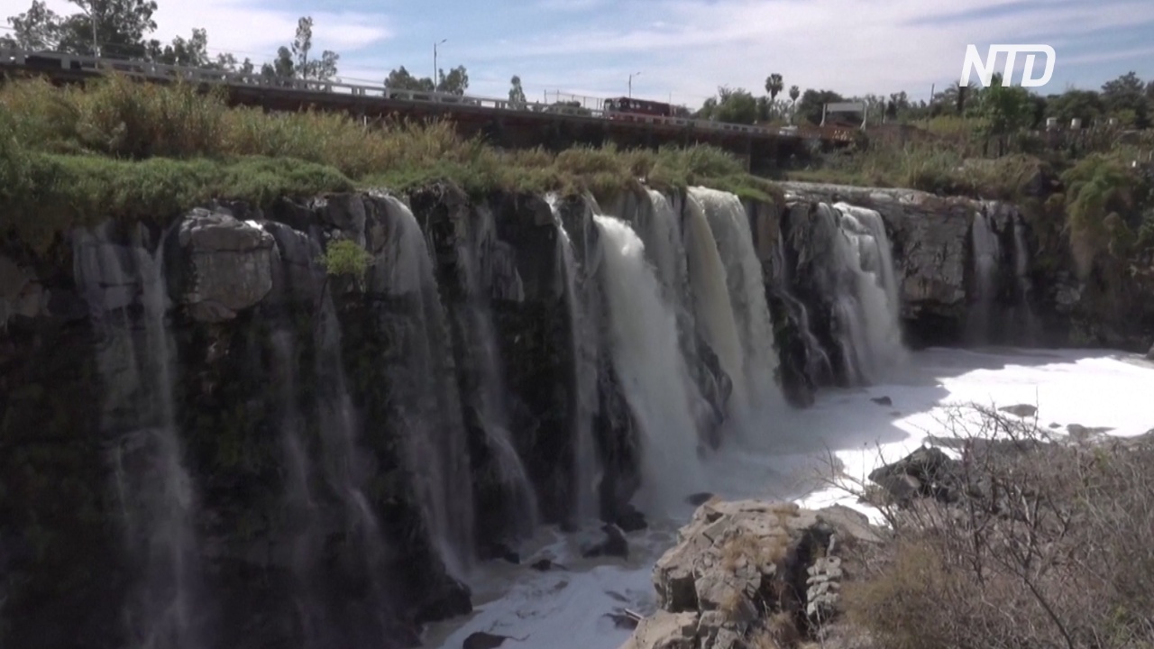 Загрязнение реки рядом с «мексиканским Ниагарским водопадом» стало экстремальным