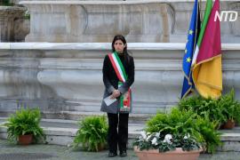 В память об умерших от коронавируса в итальянских городах приспускают флаги