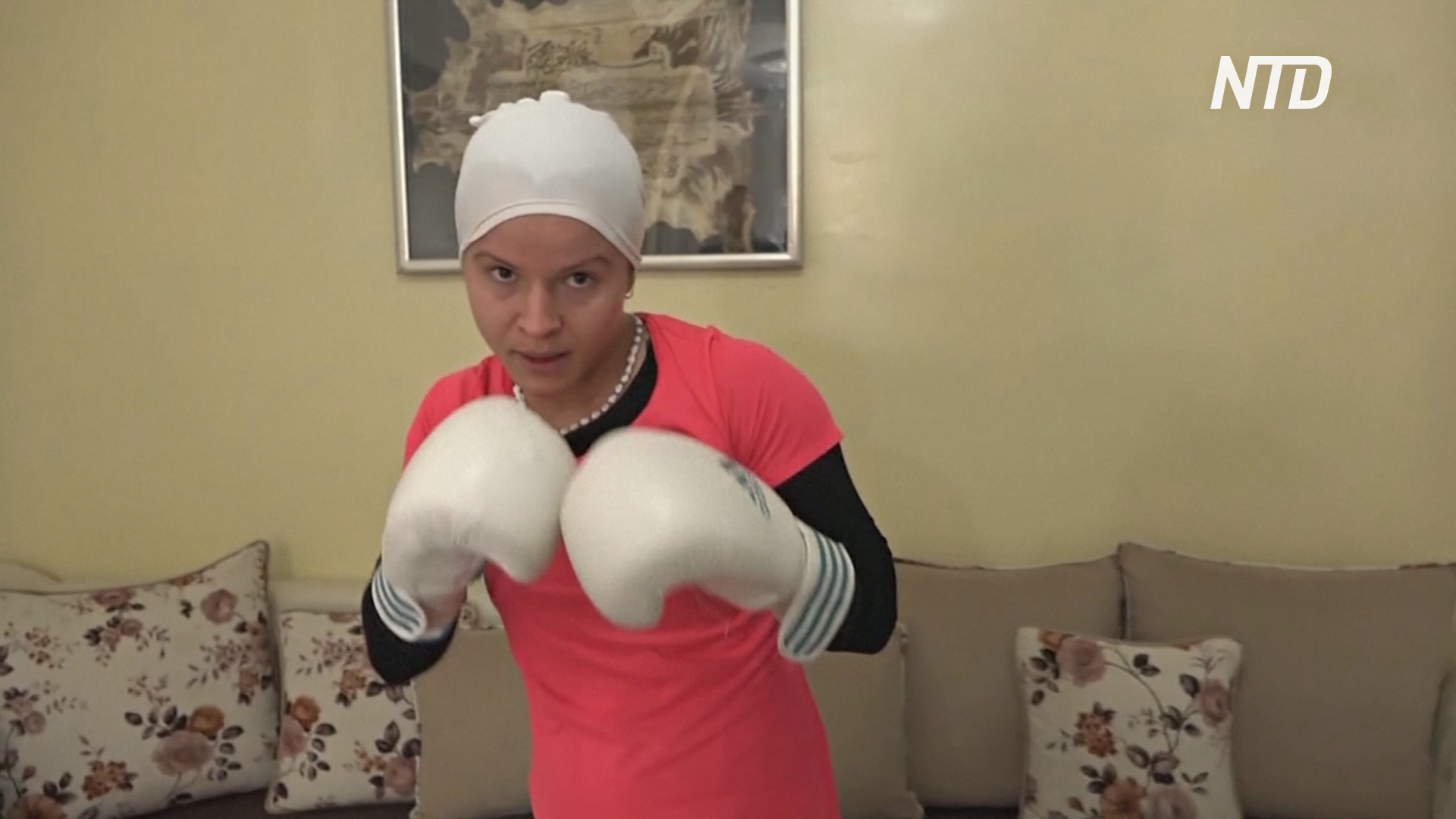 Тунисская боксёрша усердно тренируется дома, чтобы победить на Играх в Токио