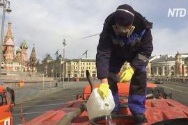 COVID-19 в России: Москву дезинфицируют, а в Питере медикам не выдают респираторы