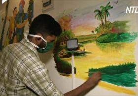 Карантинное вдохновение: индийские брат и сестра разрисовали свой дом