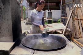 Цзунцзы на дровяной печи: жительница Гонконга готовит, не боясь жары