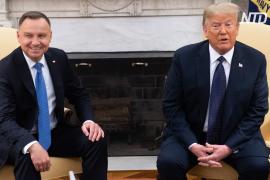 Дональд Трамп принял в Белом доме президента Польши Анджея Дуду