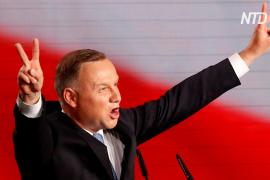 Глава Польши Анджей Дуда лидирует в первом туре президентских выборов