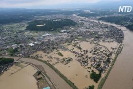 В Японии и в Китае растёт число жертв наводнений и оползней