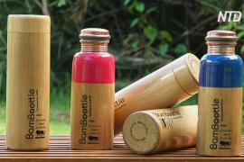 В Индии в моде бутылки в бамбуковом чехле