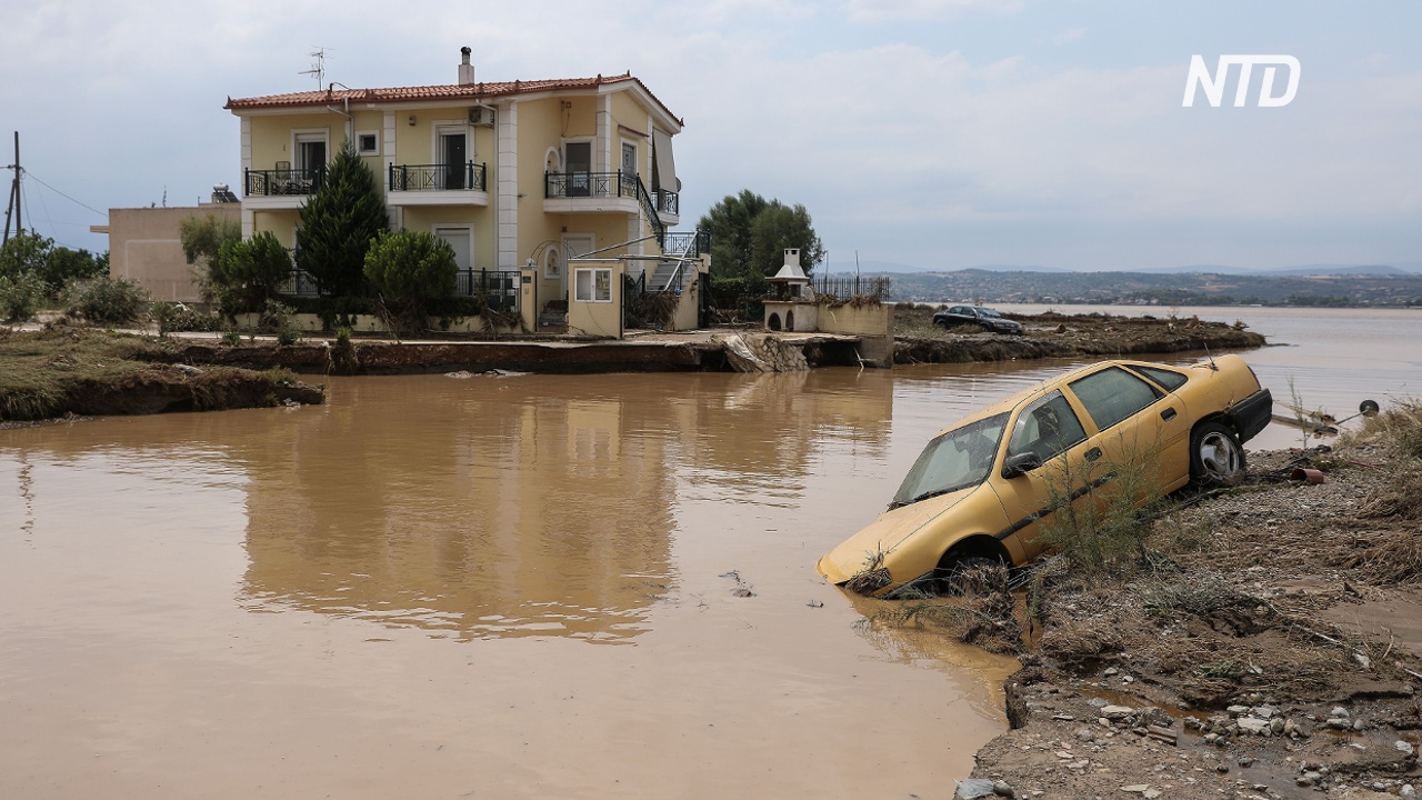 Внезапное наводнение в Греции: погибших пятеро