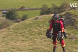 Реактивная помощь: медики испытывают костюм «Железного человека» в горах Англии