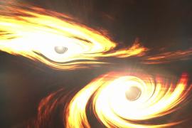 Чёрная дыра небывалого размера озадачила астрономов