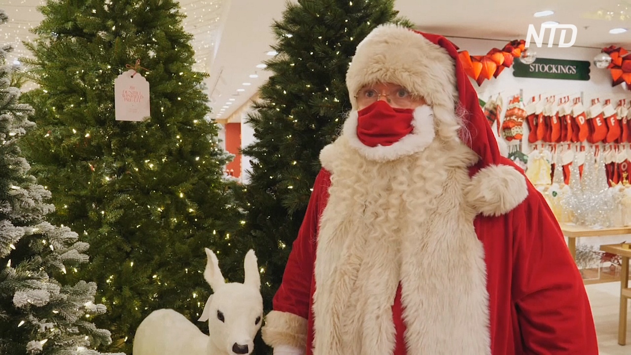 Сезон Рождества в Лондоне: в Selfridges приехал Санта-Клаус