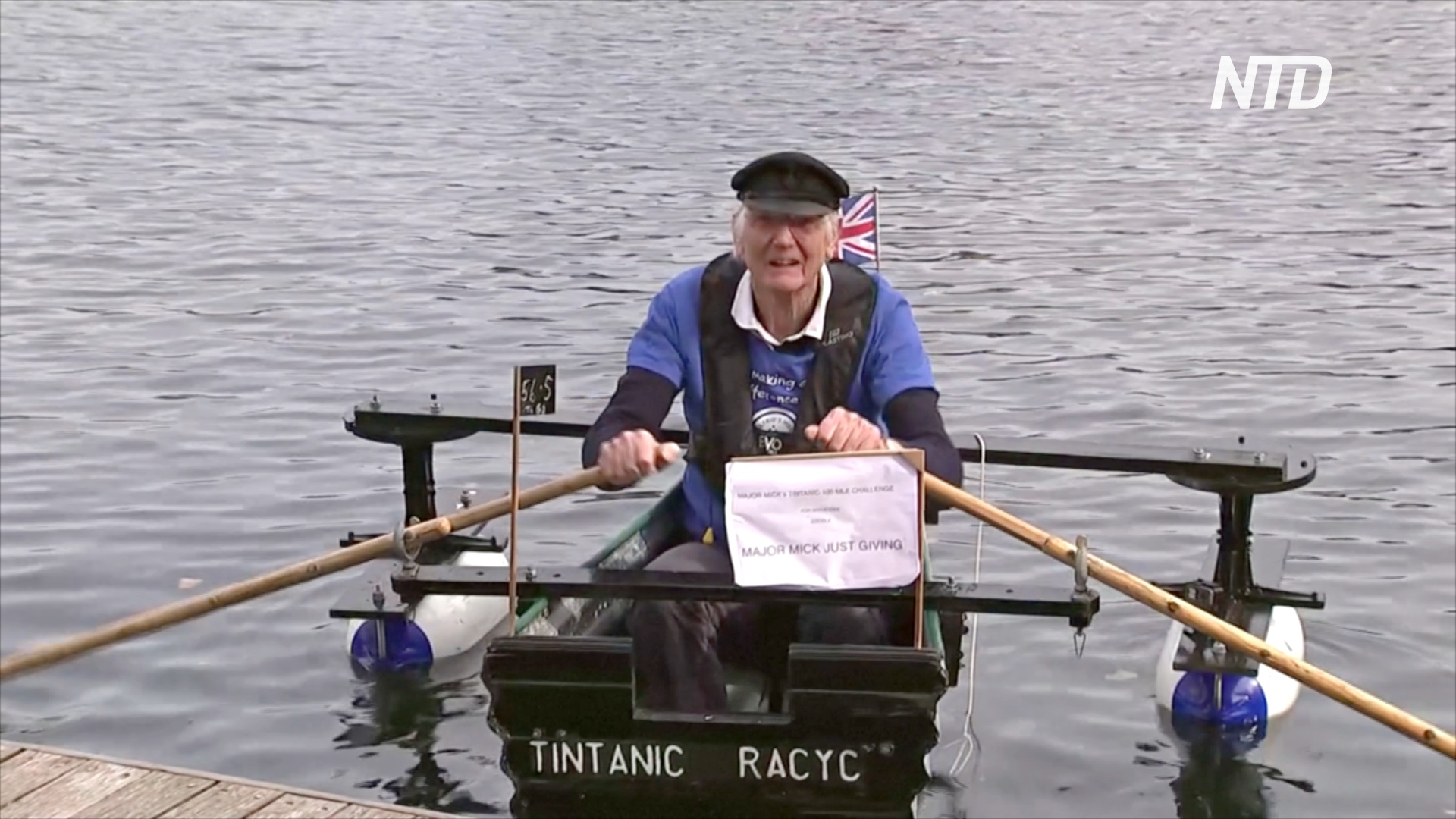 80-летний британский майор плавает на лодке и собирает деньги для хосписа