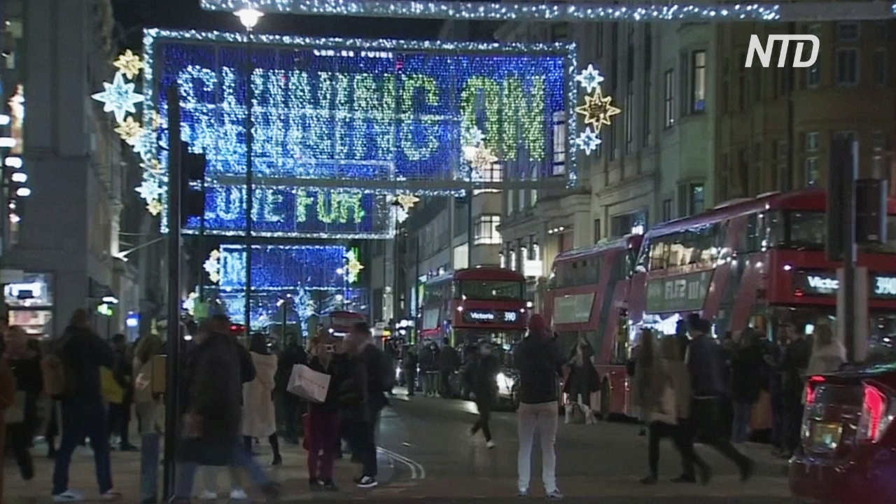 Рождественские огни в Лондоне посвятили героям времён пандемии