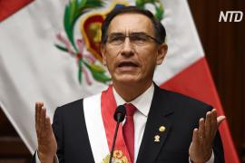 Конгресс Перу проголосовал за отстранение президента Мартина Вискарры