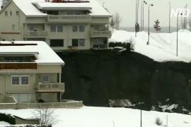 В Норвегии сошёл большой оползень, есть пропавшие без вести