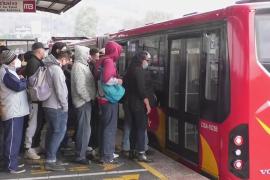 Автобусы в Мехико переполнены из-за того, что уже несколько дней не работает метро