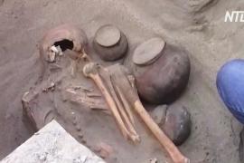 Перуанские строители обнаружили древнюю могилу