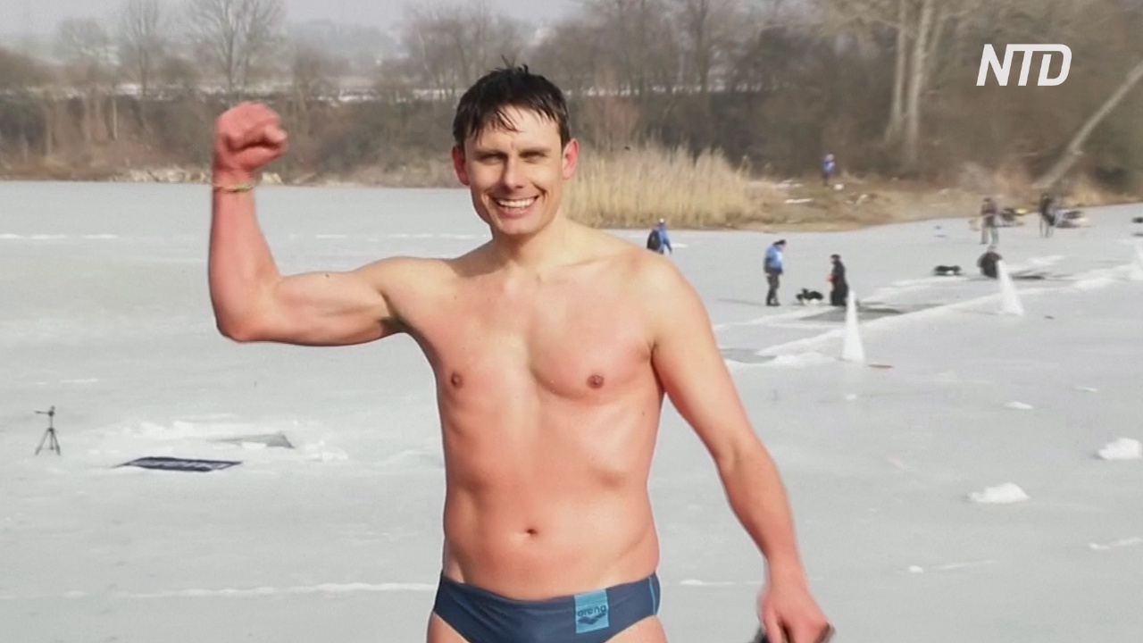 Чешский фридайвер установил мировой рекорд по плаванию подо льдом