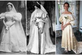 Невеста стала одиннадцатой в семье, надевшей платье 120-летней давности