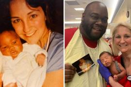 Благодаря новорождённому медсестра встретилась с бывшим пациентом через 30 лет