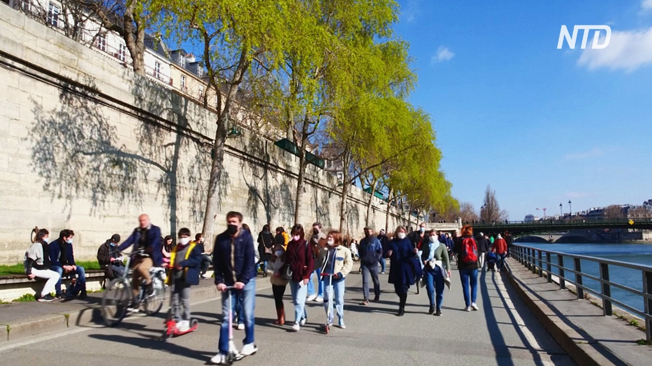 Парижане игнорируют локдаун и массово выходят на прогулки