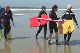 8 марта на бодибордах в Тихом океане и в возрасте от 40 до 95 лет