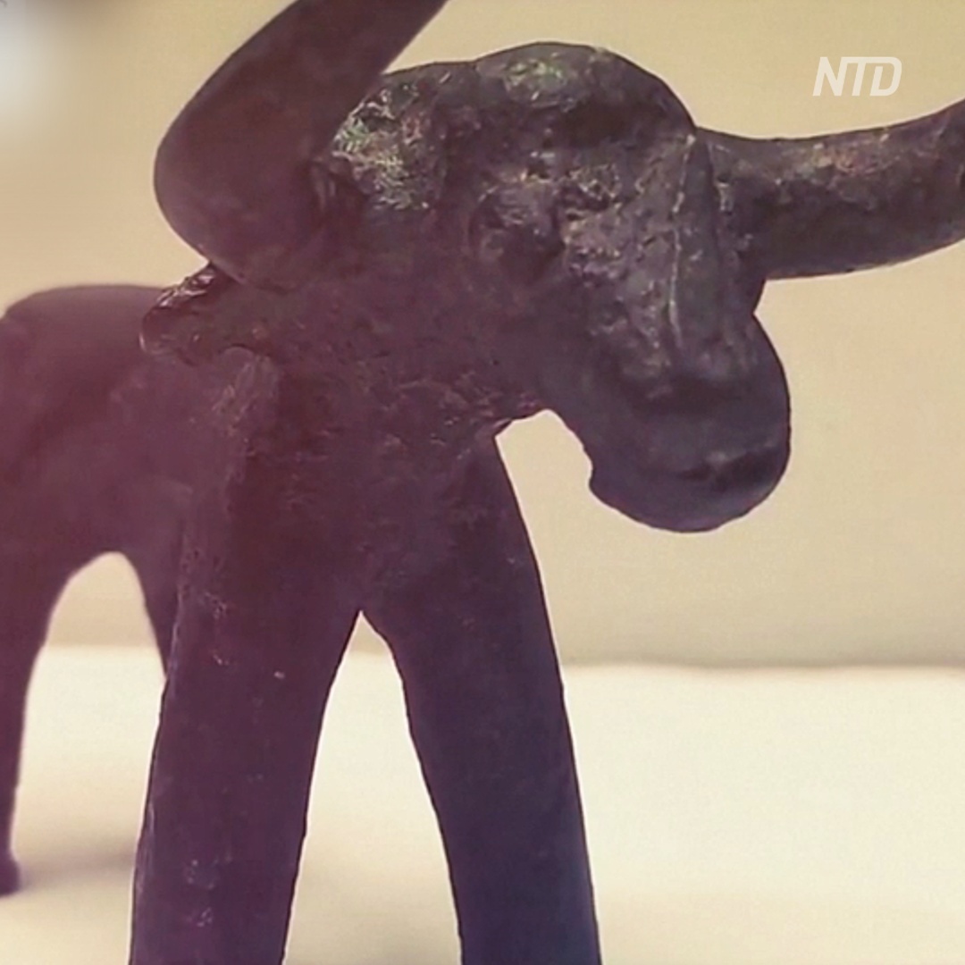 На месте зарождения Олимпиады нашли древнюю статуэтку быка