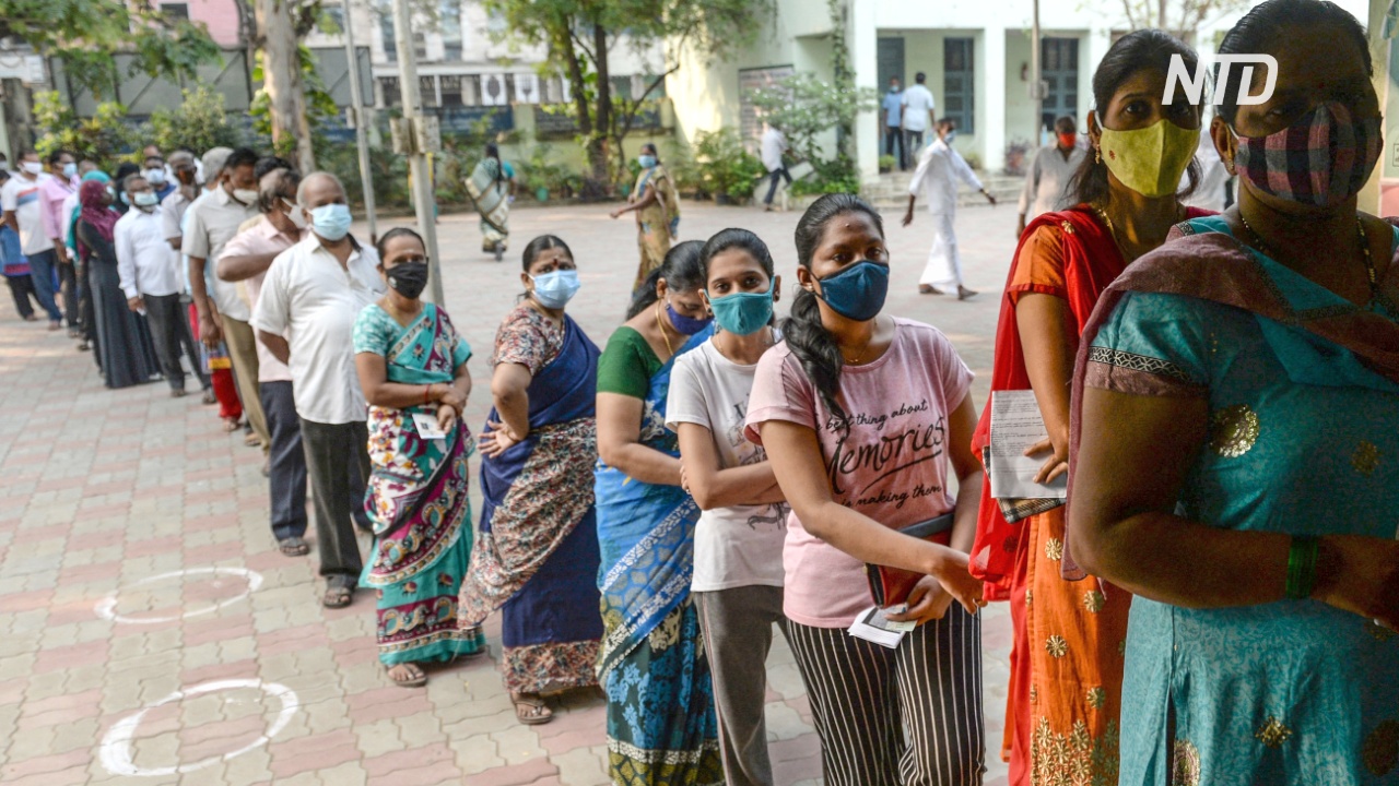 В Индии антирекорд: более 100 тыс. заболевших COVID за сутки