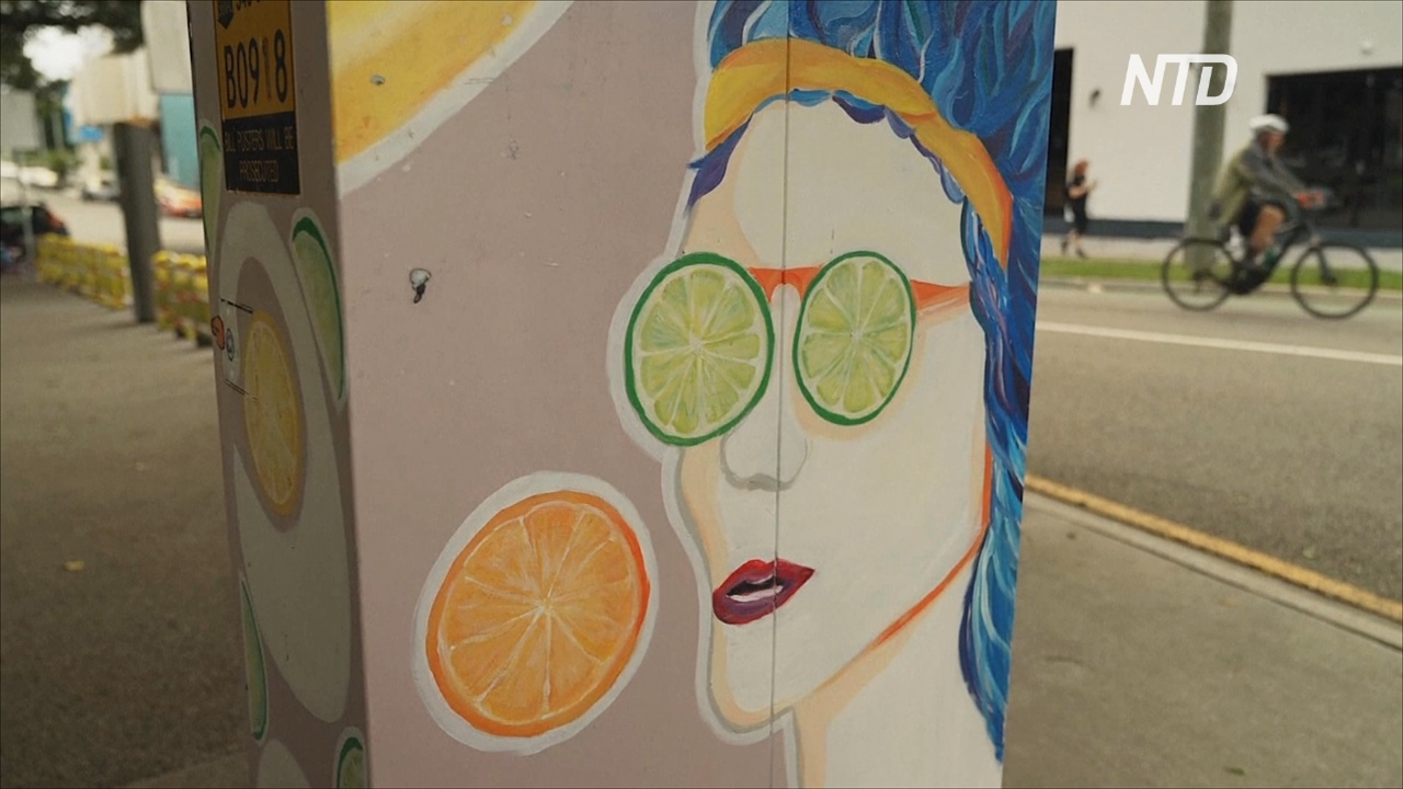 В Брисбене светофорные шкафы превращают в произведения искусства