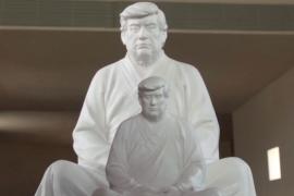 Кто и зачем создал фигуру медитирующего Дональда Трампа