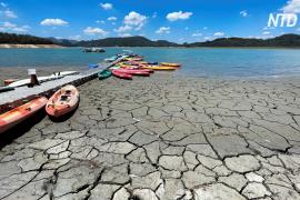 Тайваньское озеро Солнца и Луны высыхает из-за засухи