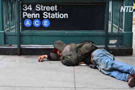Бездомные и психически больные люди заполонили улицы Манхэттена