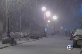 В Бразилии неожиданно выпал снег