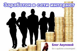 Мечтаете о заработке в сети интернет? Посетите блог Натальи Акуловой!