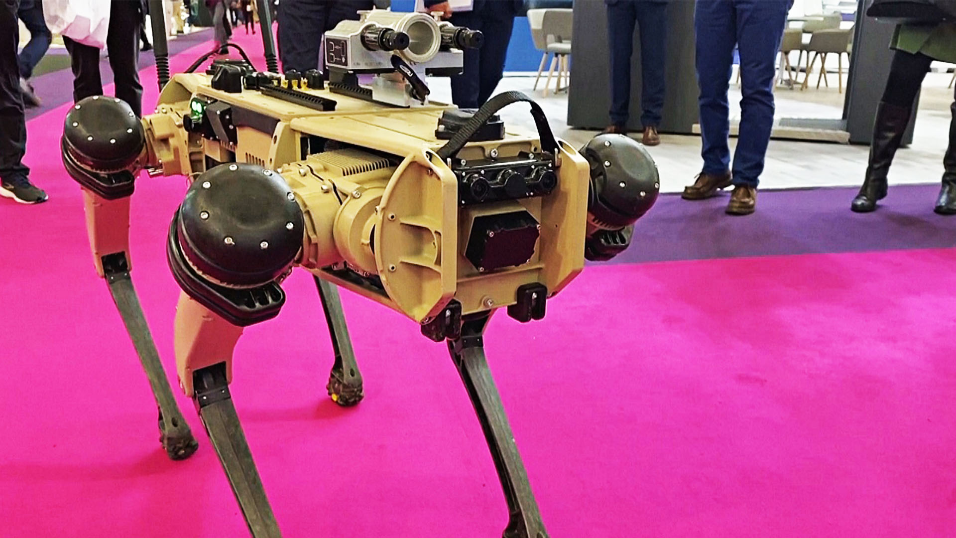 Не боится рисковать: робопса для полиции и военных показали на выставке под Парижем