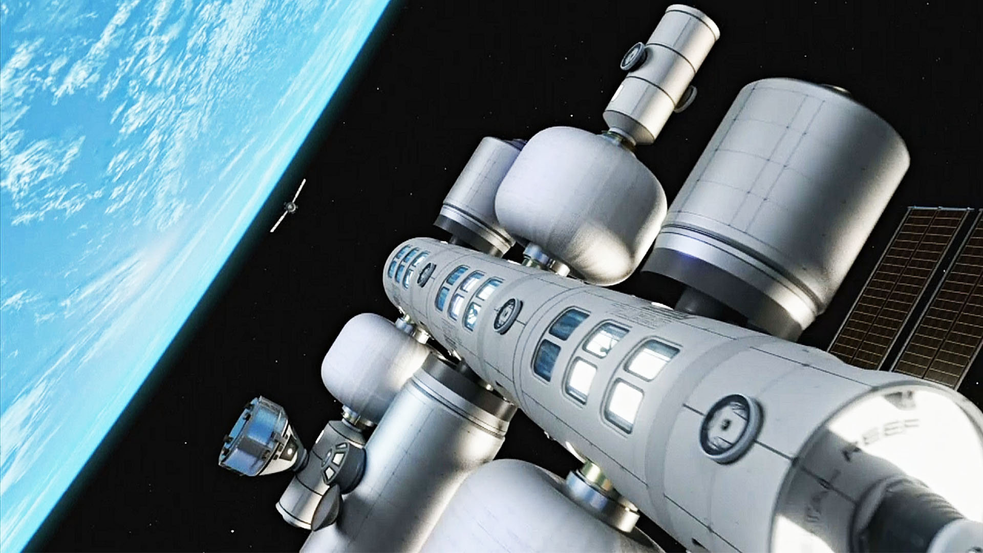 NASA финансирует 3 компании для разработки коммерческих космических станций (21 10 27 USA BEZOS SPACE STATION)