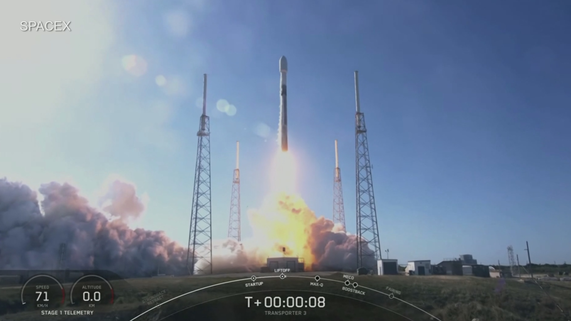 Ракета SpaceX доставила в космос 105 спутников