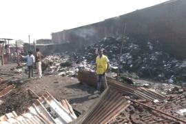 Пожар в индийских трущобах: погибли люди