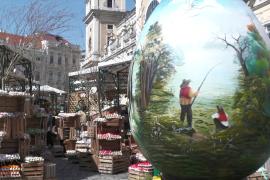 Тысячи пасхальных яиц на ярмарке в Вене