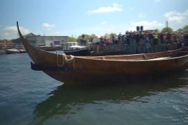 В Дании построили копию корабля викингов, который плавал в XI веке