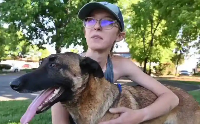 Девушка выжила благодаря отважной собаке