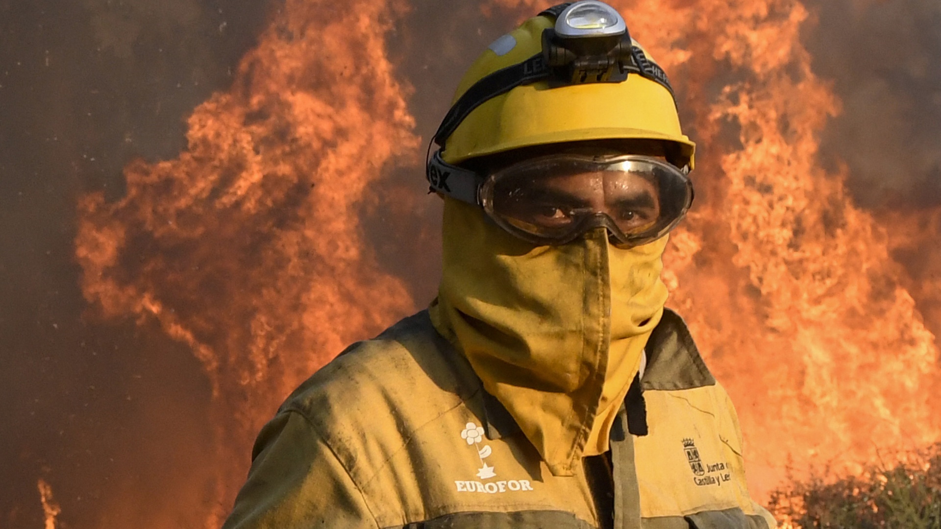 В Валенсии не могут сдержать сильный лесной пожар