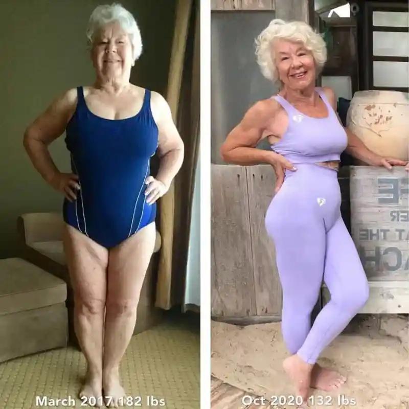 Бабушка занялась фитнесом в 70 лет и вдохновляет других