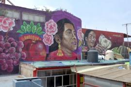 Больше не серый: в Мехико разрисовывают стены и крыши домов