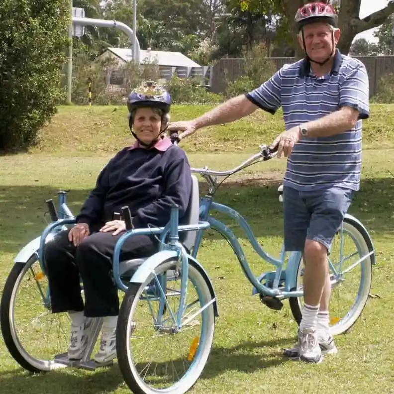 Муж ради жены придумал уникальный велосипед