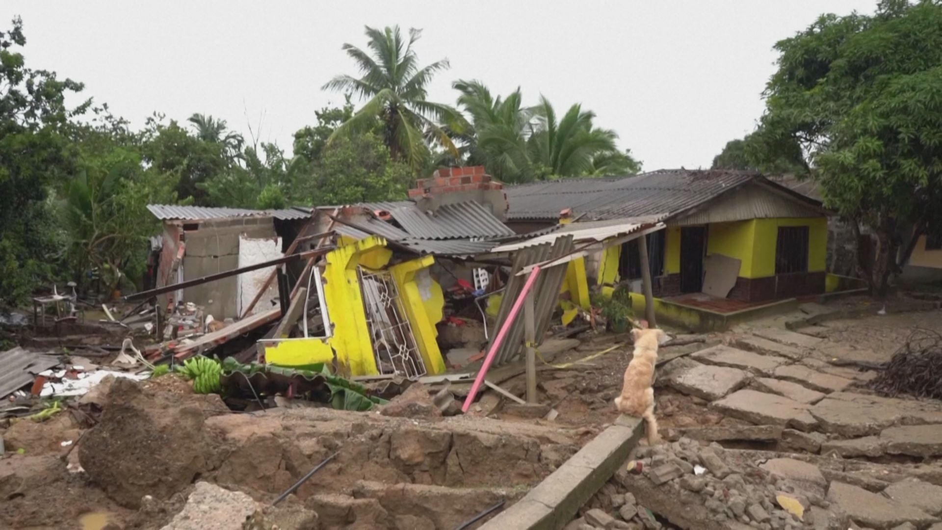 Оползень разрушил 70 домов в Колумбии