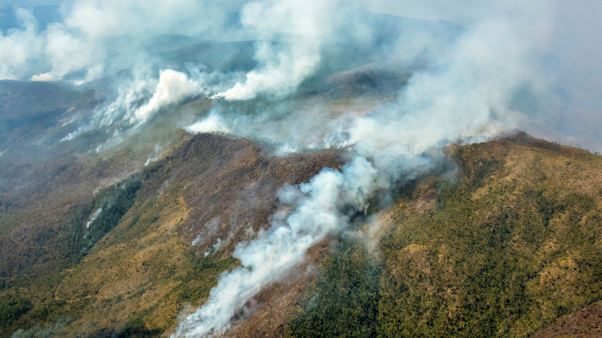 На Кубе больше недели полыхает сильный лесной пожар