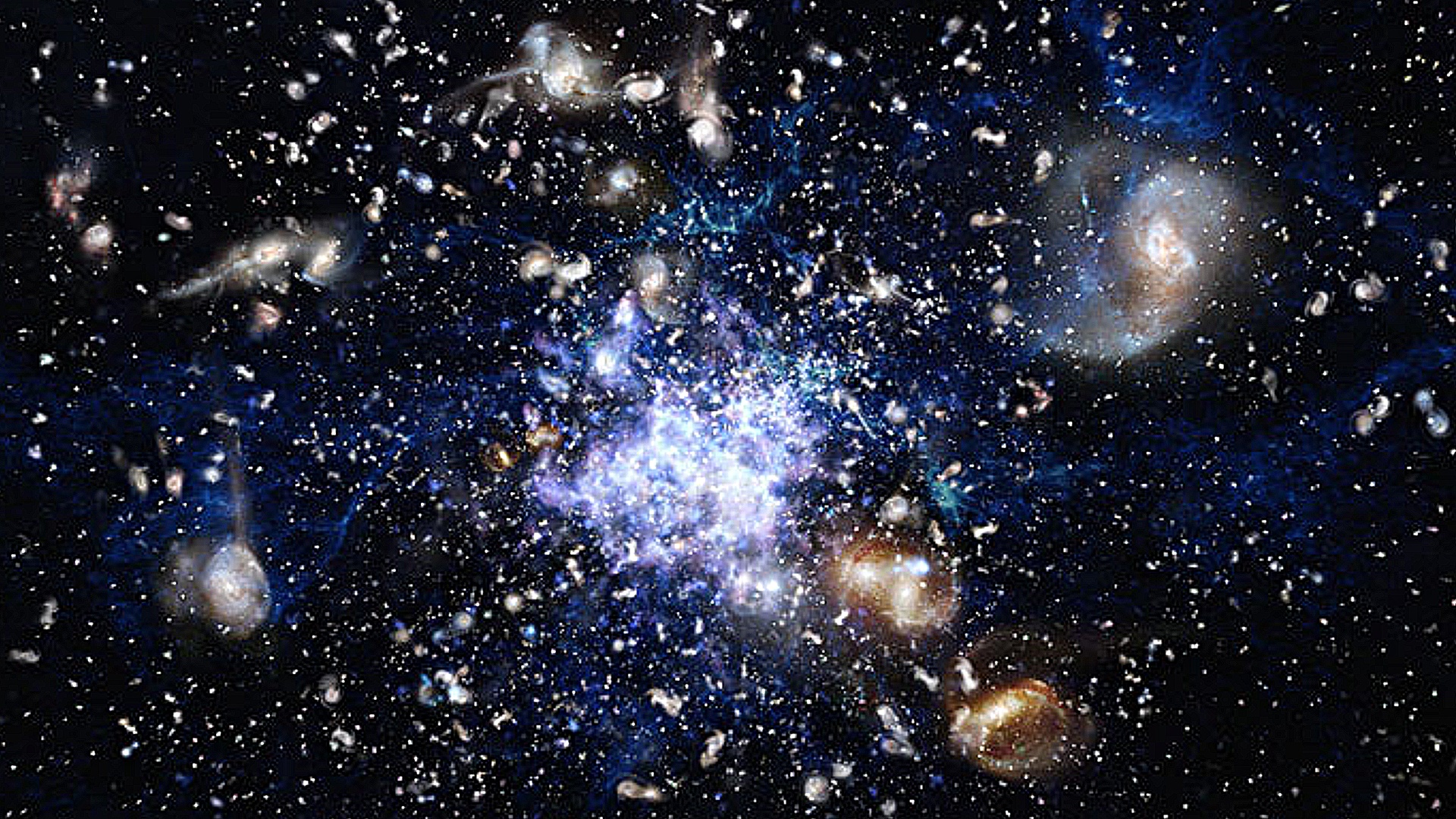 Уникальное открытие: горячий газ обнаружили в раннем скоплении галактик