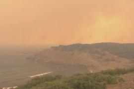 Лесные пожары бушуют на границе Испании и Франции